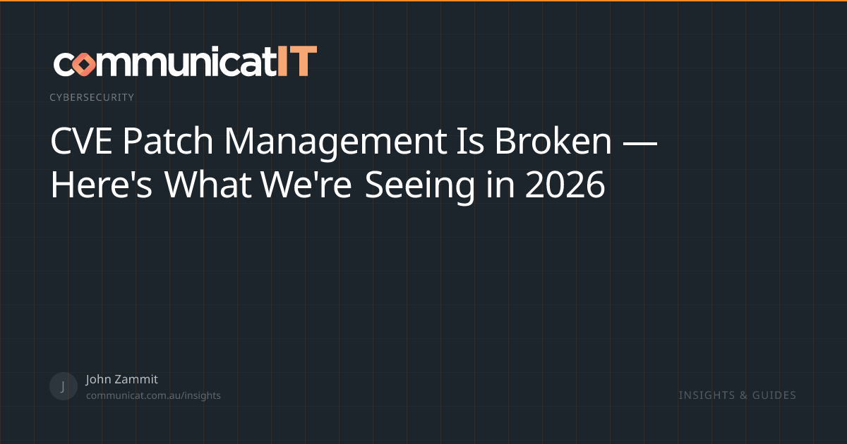 CVE Patch Management Is Broken — Here's What We're Seeing in 2026